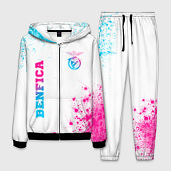 Костюм мужской Benfica neon gradient style вертикально, цвет: 3D-черный