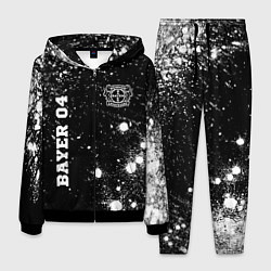 Костюм мужской Bayer 04 sport на темном фоне вертикально, цвет: 3D-черный