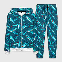 Костюм мужской Рыболовные блесна, цвет: 3D-белый