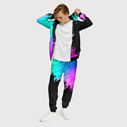 Костюм мужской Hellsing неоновый огонь, цвет: 3D-черный — фото 2