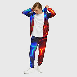 Костюм мужской Красные плиты с ярким светом, цвет: 3D-красный — фото 2