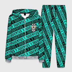 Костюм мужской Juventus pattern logo steel, цвет: 3D-меланж