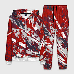 Костюм мужской Яркий абстрактный узор для спорта, цвет: 3D-белый
