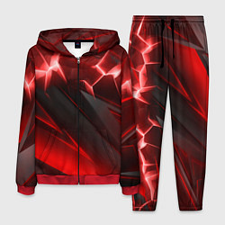 Костюм мужской Яркая красная объемная абстракция, цвет: 3D-красный