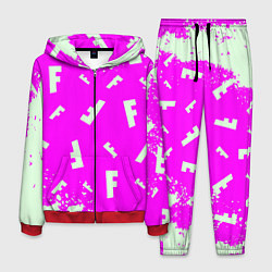 Костюм мужской Fortnite pattern pink, цвет: 3D-красный