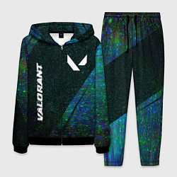 Костюм мужской Valorant glitch blue cybersport, цвет: 3D-черный