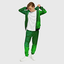Костюм мужской Leicester City - green gradient по-вертикали, цвет: 3D-черный — фото 2