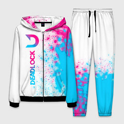 Костюм мужской Deadlock neon gradient style по-вертикали, цвет: 3D-черный