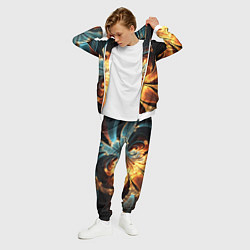 Костюм мужской Абстрактный фрактал, цвет: 3D-белый — фото 2