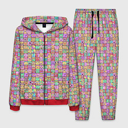 Костюм мужской Человечки эмоциональные, цвет: 3D-красный