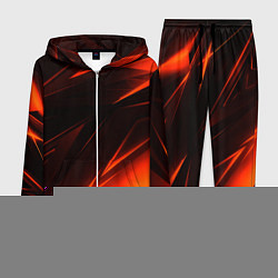 Костюм мужской Geometry orange stripes, цвет: 3D-меланж