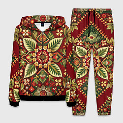 Костюм мужской Русские классические узоры и орнамент, цвет: 3D-черный