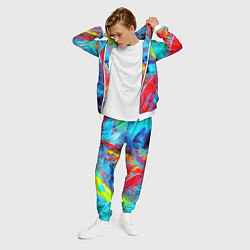 Костюм мужской Абстрактные краски неон, цвет: 3D-белый — фото 2