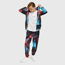 Костюм мужской Камни в красном освещении, цвет: 3D-меланж — фото 2