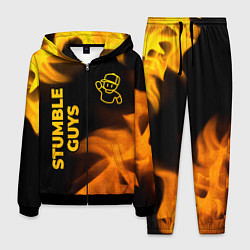 Костюм мужской Stumble Guys - gold gradient вертикально, цвет: 3D-черный