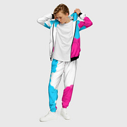 Костюм мужской Stumble Guys neon gradient style по-вертикали, цвет: 3D-черный — фото 2