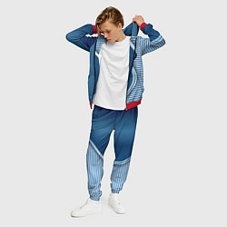 Костюм мужской BMW текстура, цвет: 3D-красный — фото 2