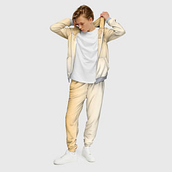 Костюм мужской Градиент желтый с цветами, цвет: 3D-меланж — фото 2