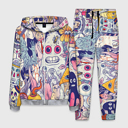 Костюм мужской Психоделические монстры, цвет: 3D-меланж