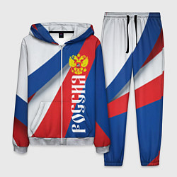 Костюм мужской Цвета флага России и герб, цвет: 3D-меланж