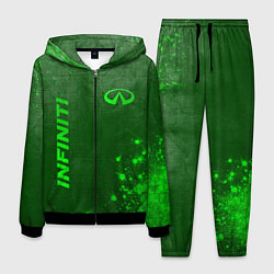 Костюм мужской Infiniti - green gradient вертикально, цвет: 3D-черный