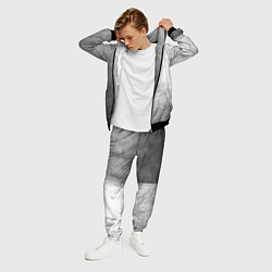 Костюм мужской Asking Alexandria - grey gradient по-вертикали, цвет: 3D-черный — фото 2