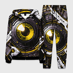 Костюм мужской Жёлтая сфера киберпанк, цвет: 3D-черный