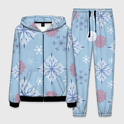 Костюм мужской Снежинки Эльзы, цвет: 3D-черный