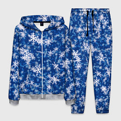 Костюм мужской Морозные снежинки, цвет: 3D-меланж