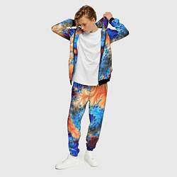 Костюм мужской Оптические узоры текстура, цвет: 3D-черный — фото 2