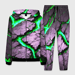 Костюм мужской Треснувший камень зелёный, цвет: 3D-черный
