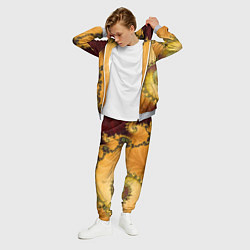 Костюм мужской Фрактальный желтый узор, цвет: 3D-меланж — фото 2