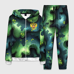 Костюм мужской Летний абстрактный камуфляж, цвет: 3D-белый