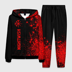 Костюм мужской Nightwish - red gradient по-вертикали, цвет: 3D-черный