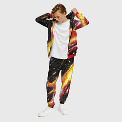 Костюм мужской Динамичная краска текстура, цвет: 3D-красный — фото 2