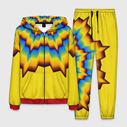 Костюм мужской Узоры на желтом, цвет: 3D-красный