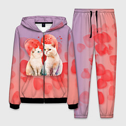 Костюм мужской Мурчащая любовь, цвет: 3D-черный