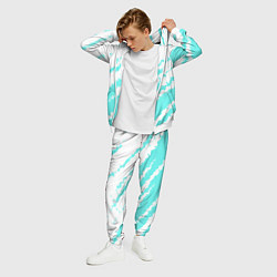 Костюм мужской The color is light blue and white, цвет: 3D-белый — фото 2