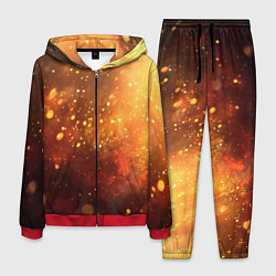 Костюм мужской Золотая блестящая текстура, цвет: 3D-красный