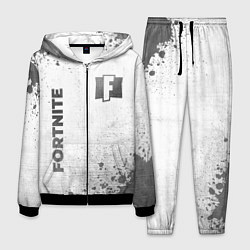 Костюм мужской Fortnite - white gradient вертикально, цвет: 3D-черный