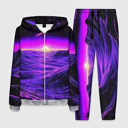 Костюм мужской Космический пейзаж и комета, цвет: 3D-меланж