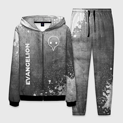 Костюм мужской Evangelion - grey gradient вертикально, цвет: 3D-черный
