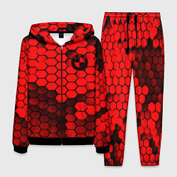 Костюм мужской BMW карбоновая абстракция, цвет: 3D-черный