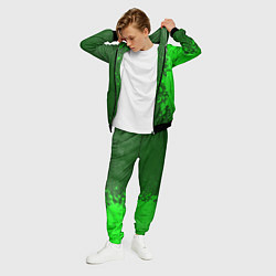 Костюм мужской Danganronpa - green gradient по-вертикали, цвет: 3D-черный — фото 2