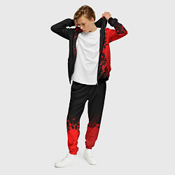 Костюм мужской Manchester United - red gradient по-вертикали, цвет: 3D-черный — фото 2