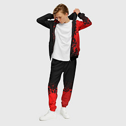 Костюм мужской Danganronpa - red gradient по-вертикали, цвет: 3D-черный — фото 2
