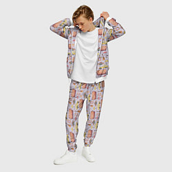 Костюм мужской Друзья - паттерн, цвет: 3D-белый — фото 2