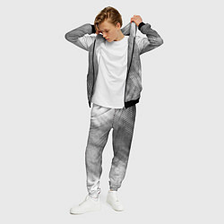 Костюм мужской Mercedes - grey gradient вертикально, цвет: 3D-черный — фото 2