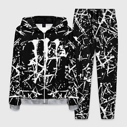 Костюм мужской Monster energy белые штрихи краско, цвет: 3D-меланж