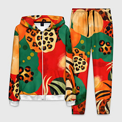 Костюм мужской Анималистичный африканский паттерн, цвет: 3D-белый